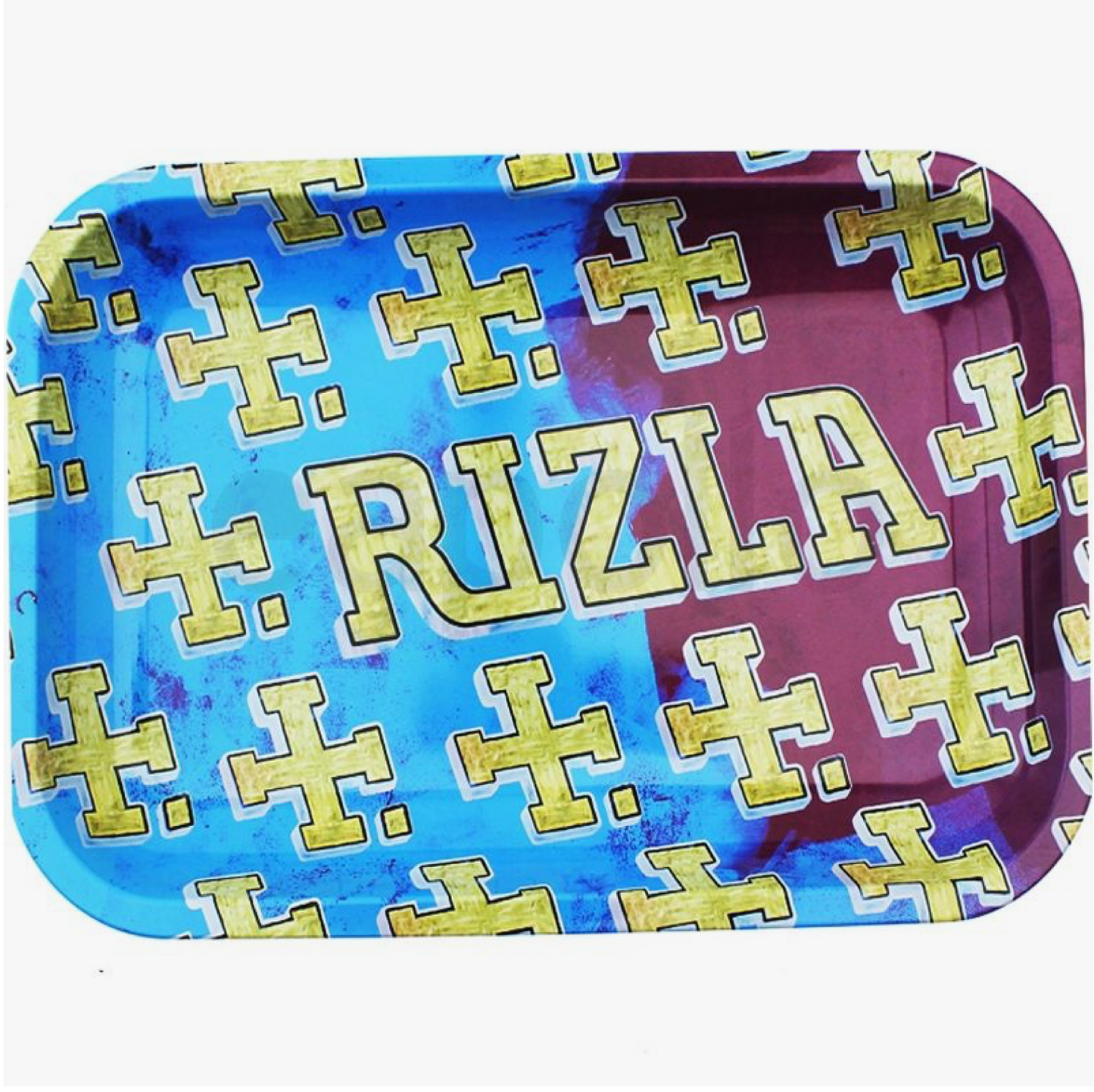 Rizla Multi Logo Metal Rolling Tray - Small (27 x 17 cm)