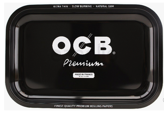 OCB Black Premium Metal Tray Medium - 29 x 19 cm